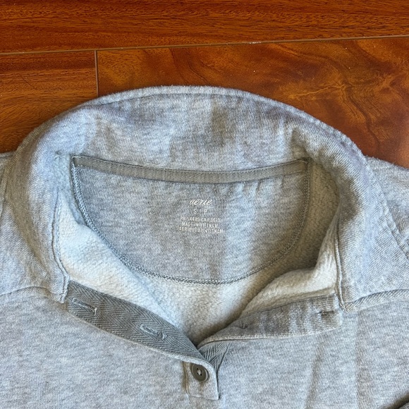 Aerie Cropped Collared Sunday Sweatshirt - Picture 3 of 6